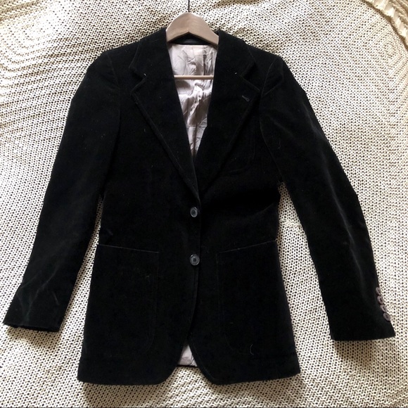 Vintage Jackets & Blazers - Chic Vintage black velvet women’s blazer